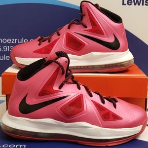 Nike LeBron X Fireberry Kids 7y